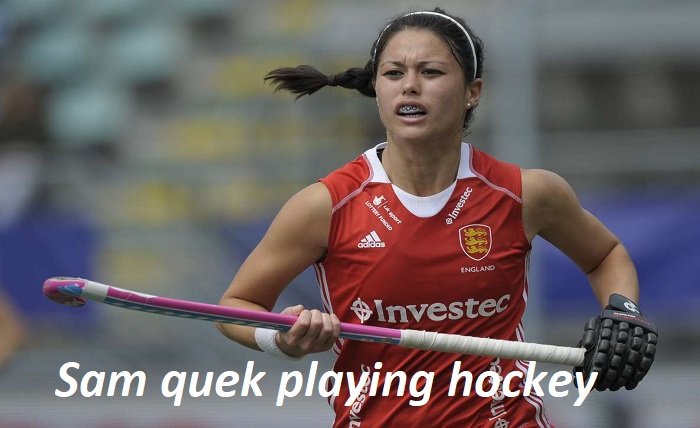 sam quek playing hockey